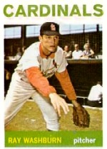 1964 Topps Baseball Cards      332     Ray Washburn